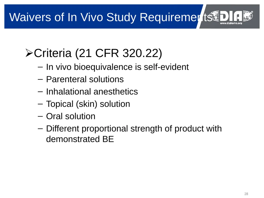 Development & The US FDA Approval of Generic Drugs - slide 28 of 35