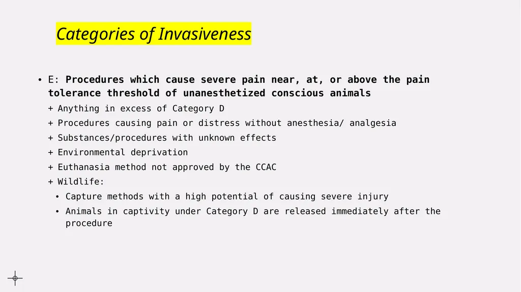 Animal Use Protocol Reviews Procedures and - slide 9 of 22