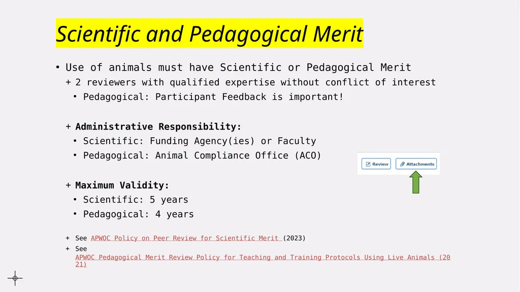 Animal Use Protocol Reviews Procedures and - slide 4 of 22