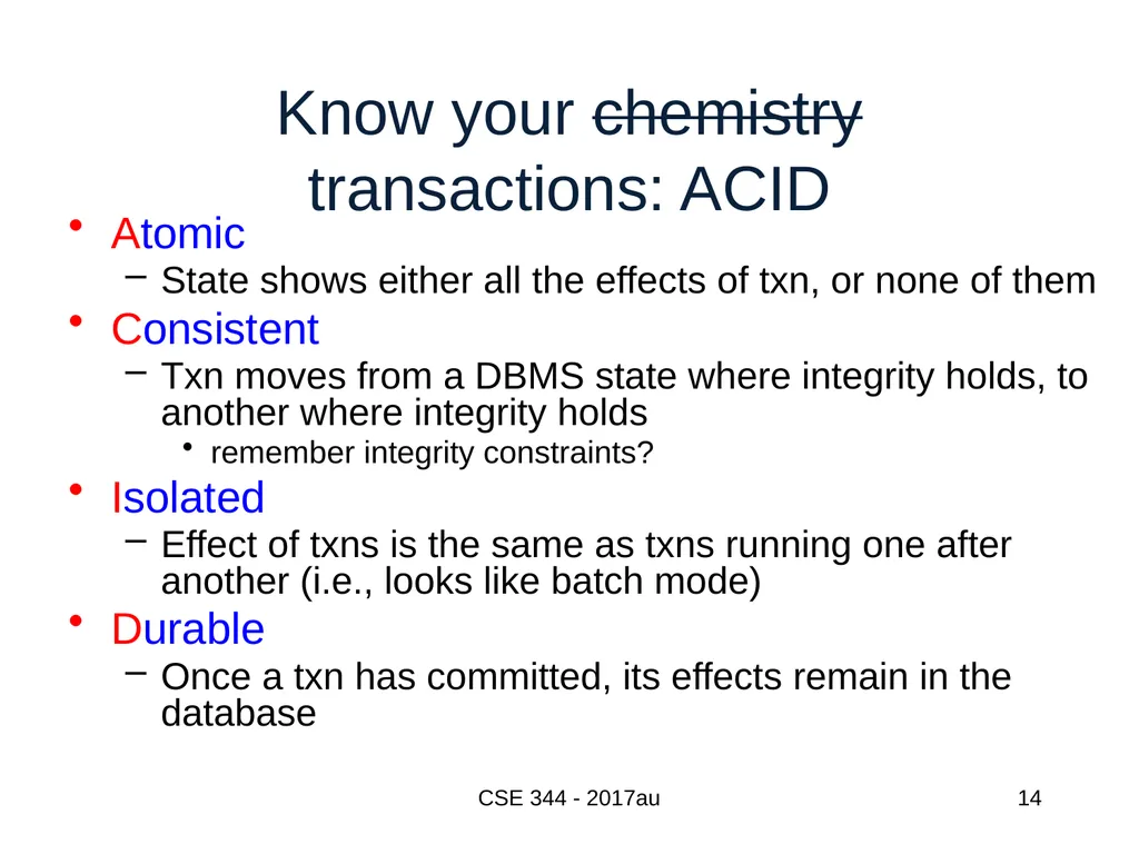 Introduction to Data Management CSE 344 Unit 7: - slide 14 of 111
