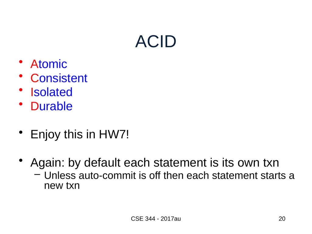 Introduction to Data Management CSE 344 Unit 7: - slide 20 of 111