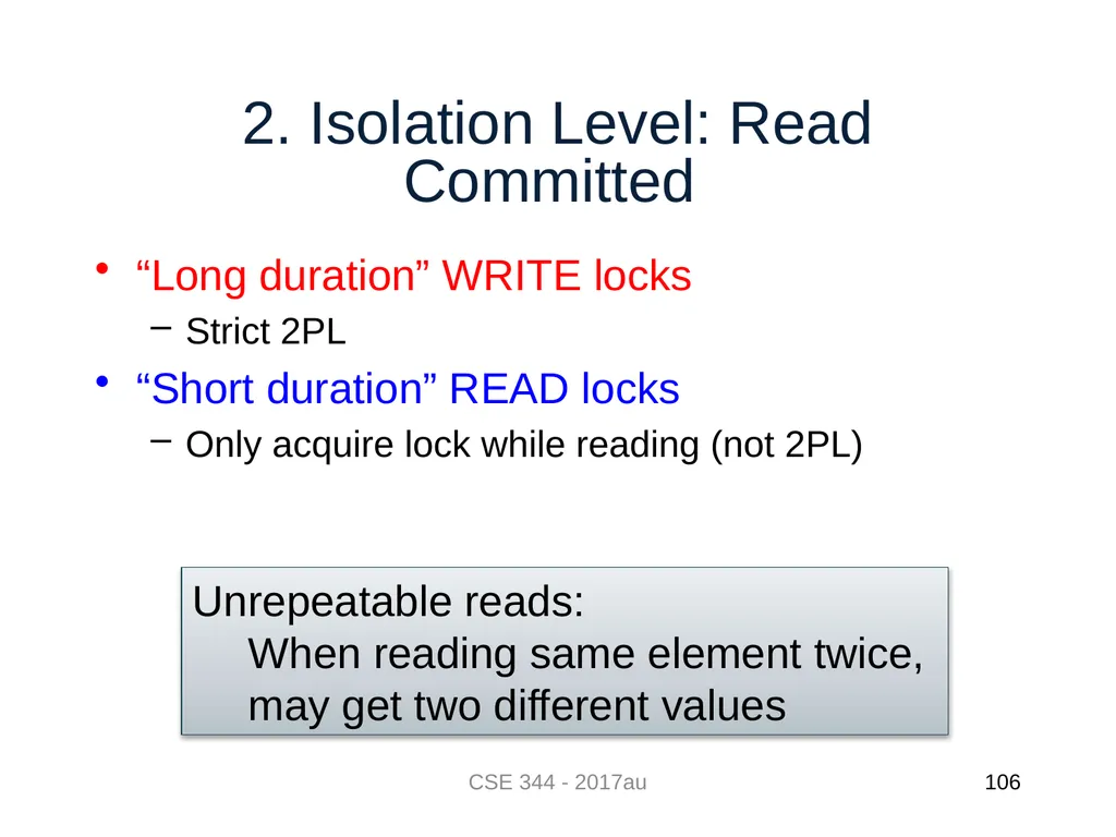 Introduction to Data Management CSE 344 Unit 7: - slide 106 of 111