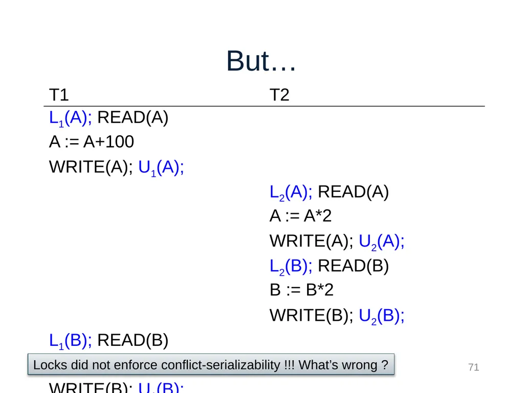 Introduction to Data Management CSE 344 Unit 7: - slide 71 of 111