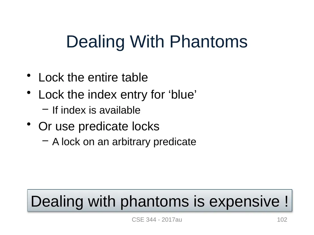 Introduction to Data Management CSE 344 Unit 7: - slide 102 of 111