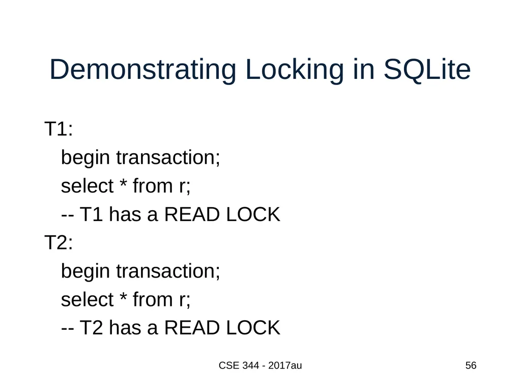 Introduction to Data Management CSE 344 Unit 7: - slide 56 of 111