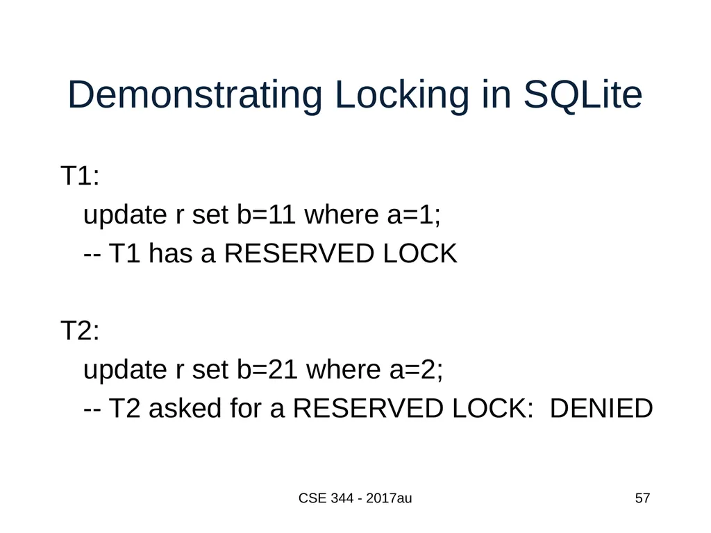 Introduction to Data Management CSE 344 Unit 7: - slide 57 of 111