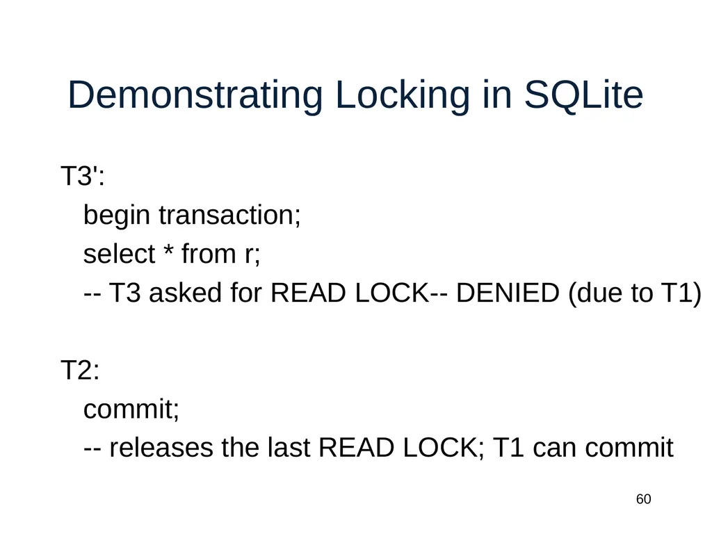 Introduction to Data Management CSE 344 Unit 7: - slide 60 of 111