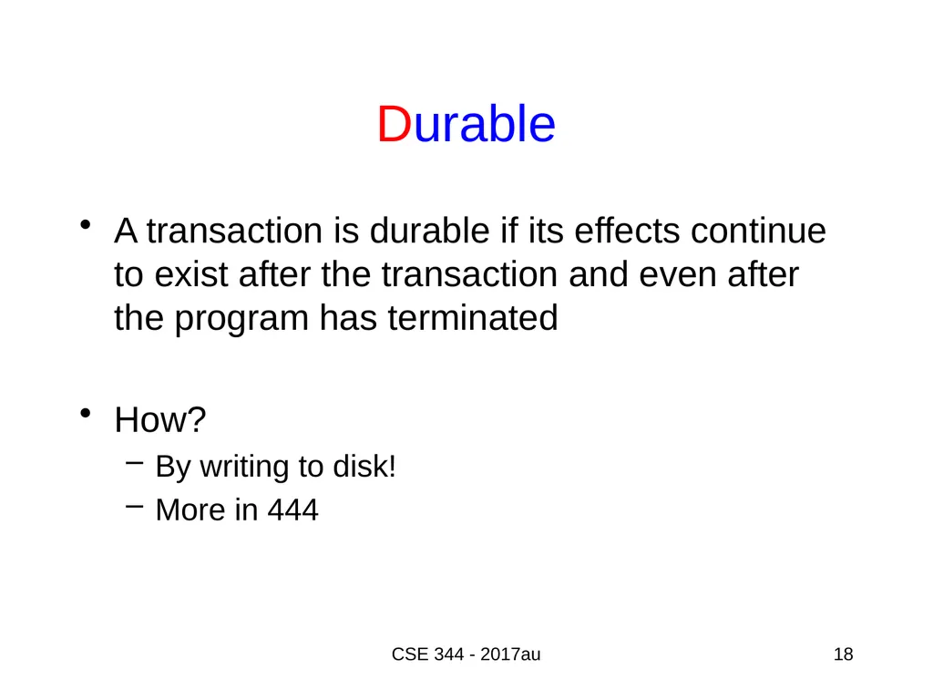 Introduction to Data Management CSE 344 Unit 7: - slide 18 of 111