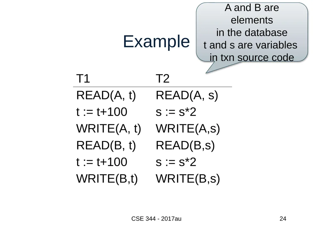 Introduction to Data Management CSE 344 Unit 7: - slide 24 of 111