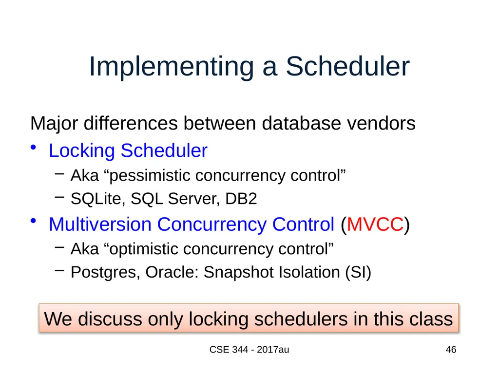 Introduction to Data Management CSE 344 Unit 7: - slide 46 of 111