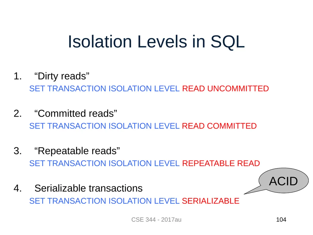 Introduction to Data Management CSE 344 Unit 7: - slide 104 of 111