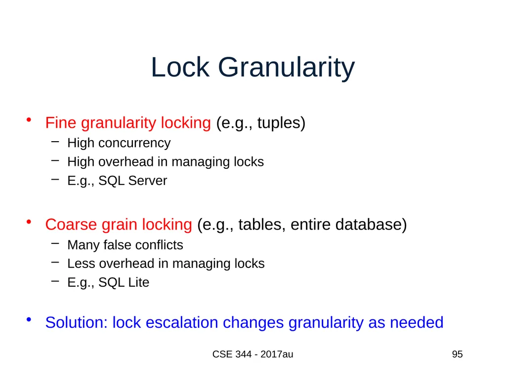 Introduction to Data Management CSE 344 Unit 7: - slide 95 of 111