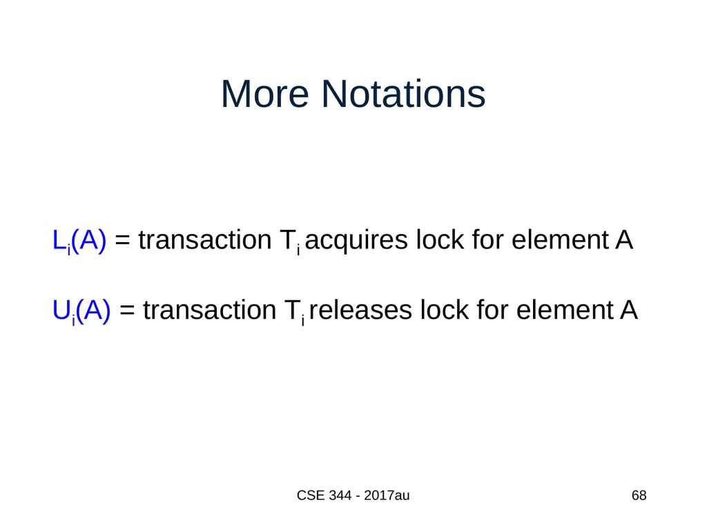 Introduction to Data Management CSE 344 Unit 7: - slide 68 of 111