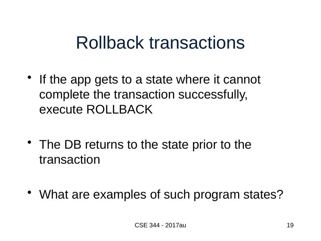 Introduction to Data Management CSE 344 Unit 7: - slide 19 of 111