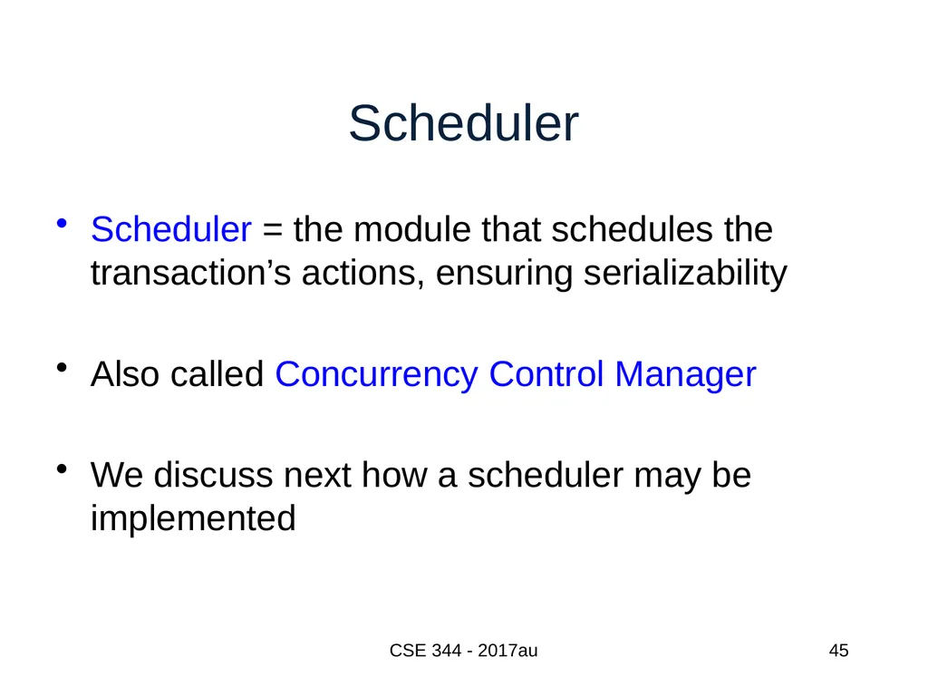 Introduction to Data Management CSE 344 Unit 7: - slide 45 of 111