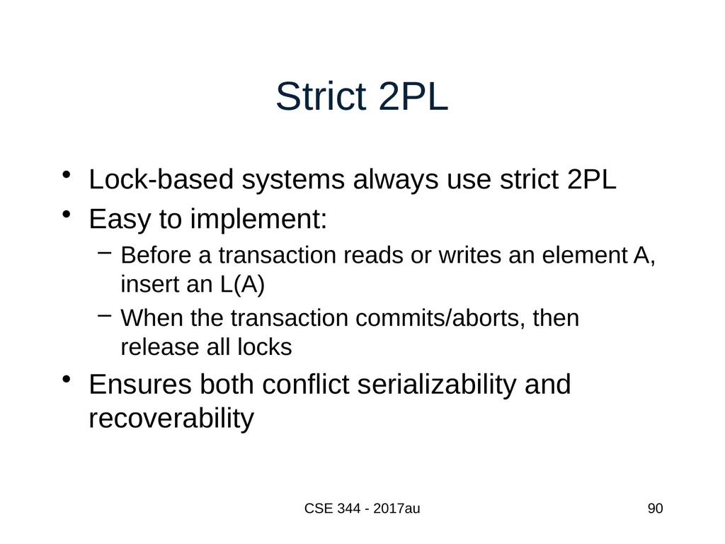 Introduction to Data Management CSE 344 Unit 7: - slide 90 of 111
