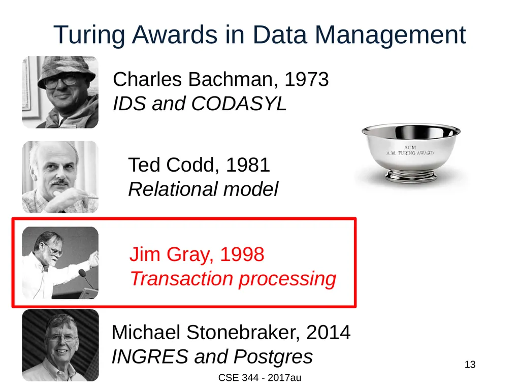 Introduction to Data Management CSE 344 Unit 7: - slide 13 of 111