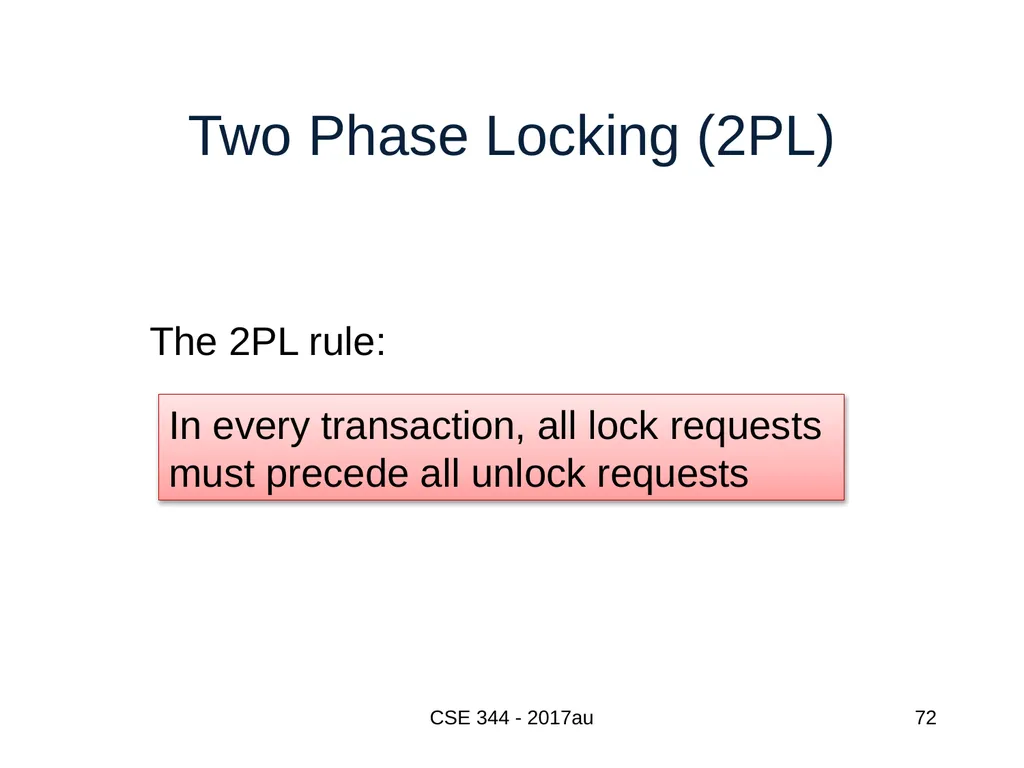 Introduction to Data Management CSE 344 Unit 7: - slide 72 of 111
