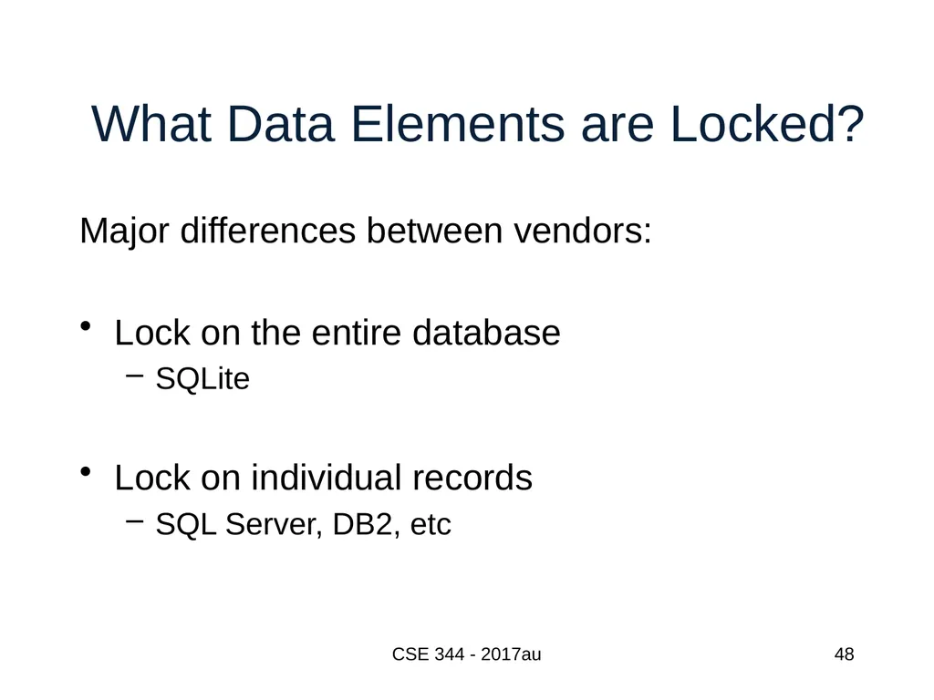 Introduction to Data Management CSE 344 Unit 7: - slide 48 of 111