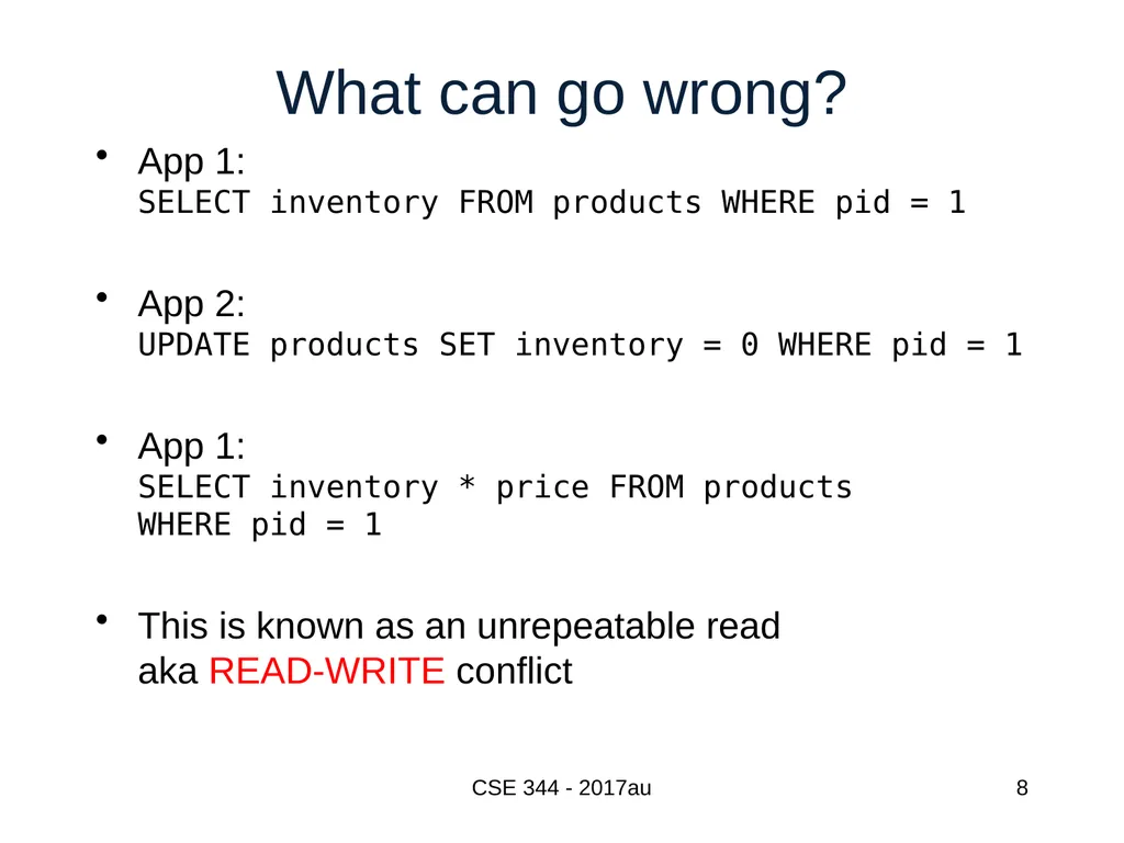 Introduction to Data Management CSE 344 Unit 7: - slide 8 of 111