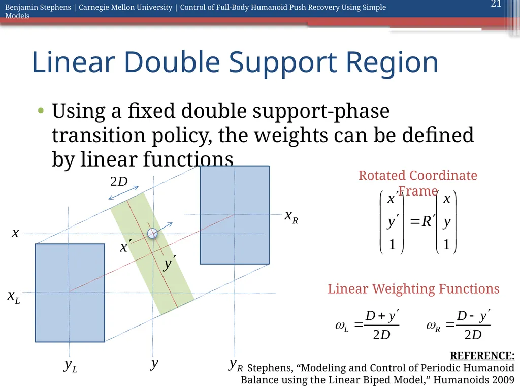 Control of Full Body Humanoid Push Recovery Using - slide 21 of 64