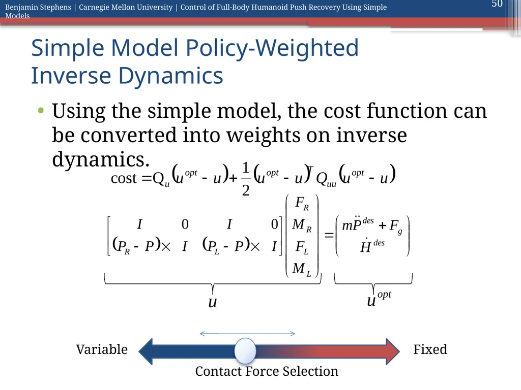 Control of Full Body Humanoid Push Recovery Using - slide 50 of 64