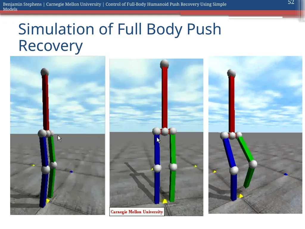 Control of Full Body Humanoid Push Recovery Using - slide 52 of 64