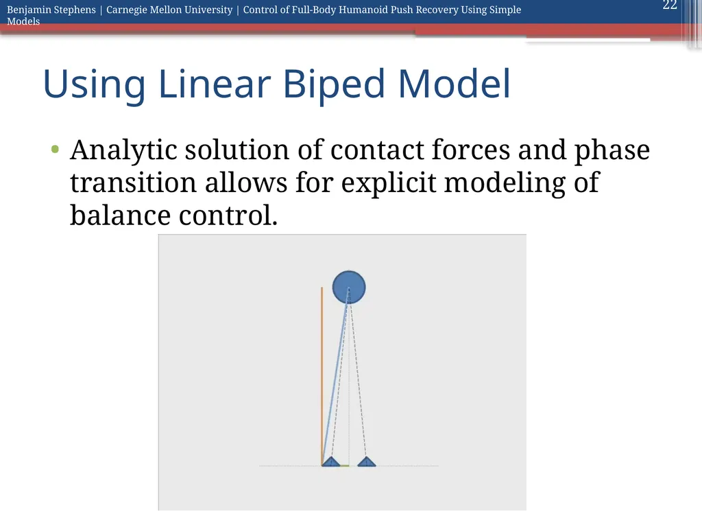 Control of Full Body Humanoid Push Recovery Using - slide 22 of 64