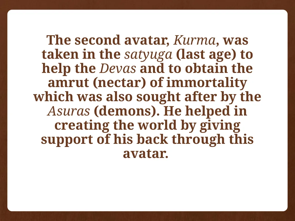 DASHAVATAR by: Saisadashiva j. kundurmutt OM - slide 5 of 22