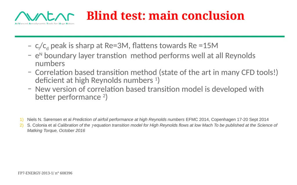 AVATAR project Advanced Aerodynamic Tools for - slide 12 of 16