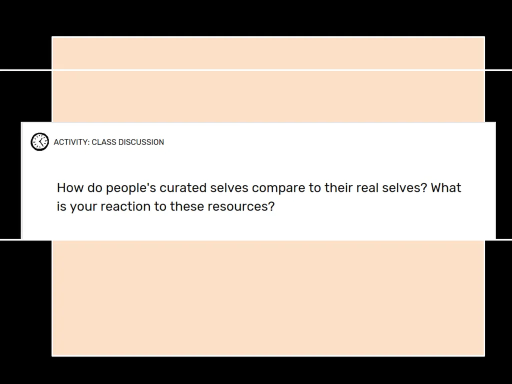 Real Self v Online Self Students will be able to: - slide 10 of 13