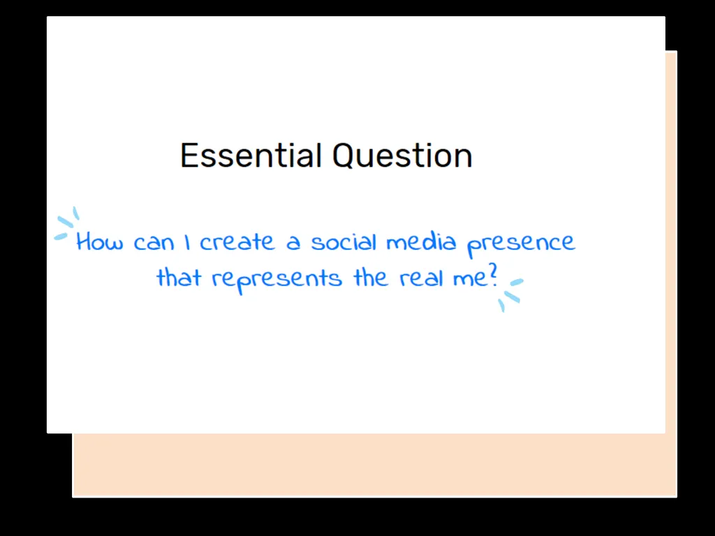 Real Self v Online Self Students will be able to: - slide 3 of 13