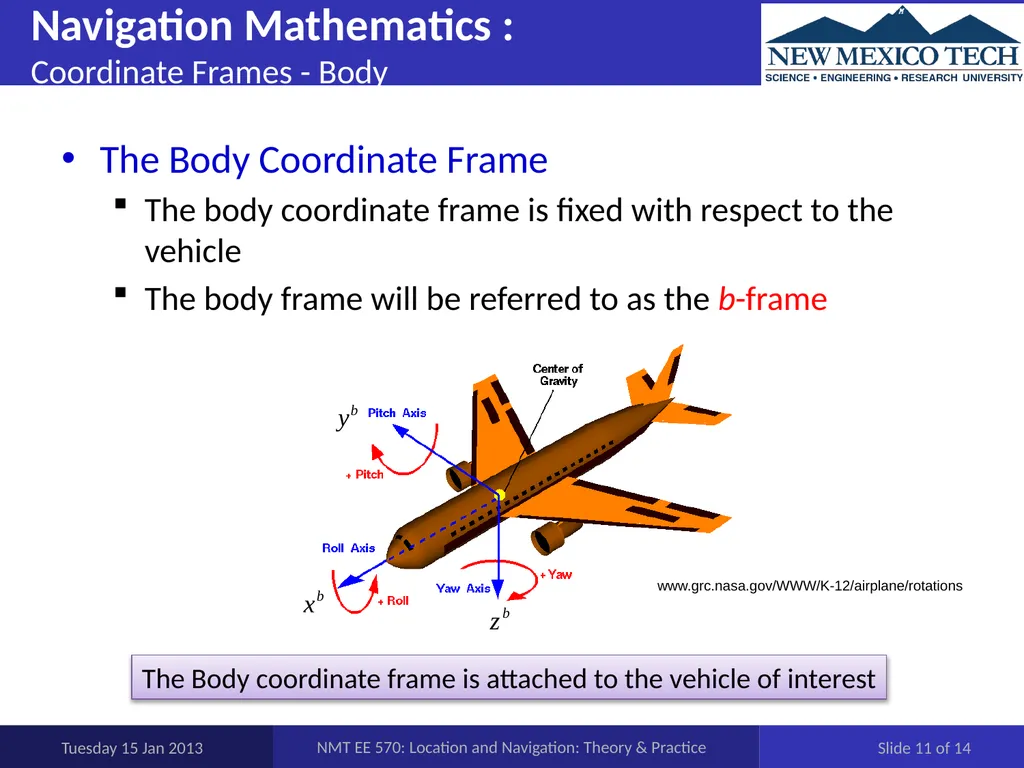 EE 570: Location and Navigation: Theory & Practice - slide 11 of 14