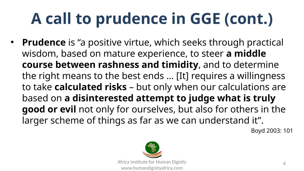 Prudence in Germline Gene Editing The Urgent Need - slide 6 of 20