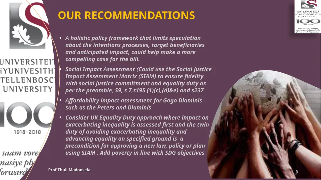 EXPROPRIATION BILL SUBMISSION Presented by Prof - slide 9 of 10