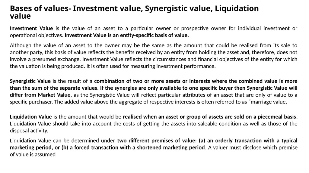 International Valuation Standards: Bangladesh - slide 14 of 28
