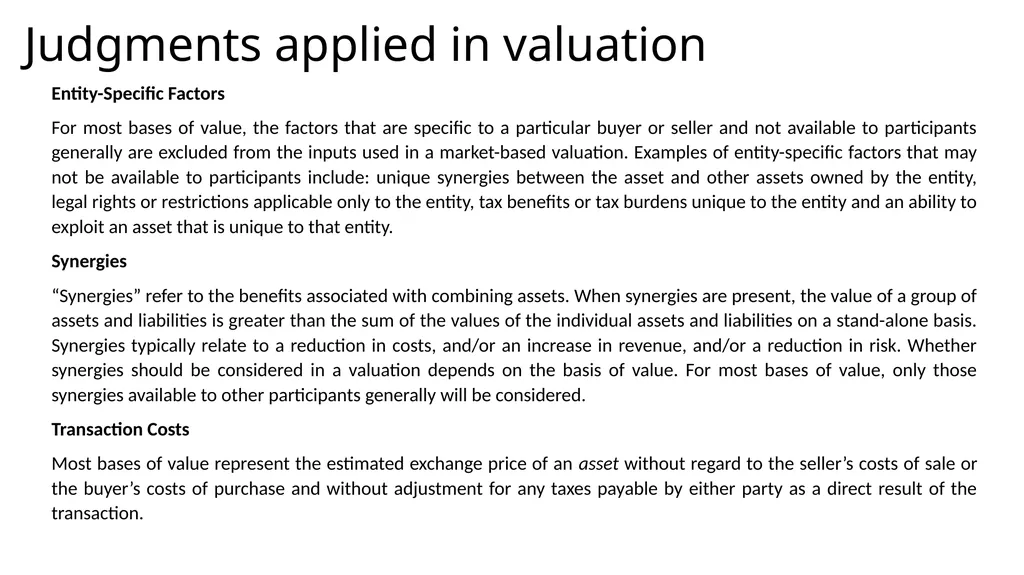 International Valuation Standards: Bangladesh - slide 18 of 28