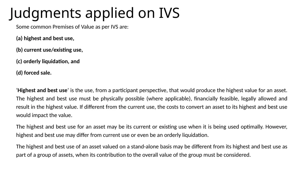 International Valuation Standards: Bangladesh - slide 16 of 28