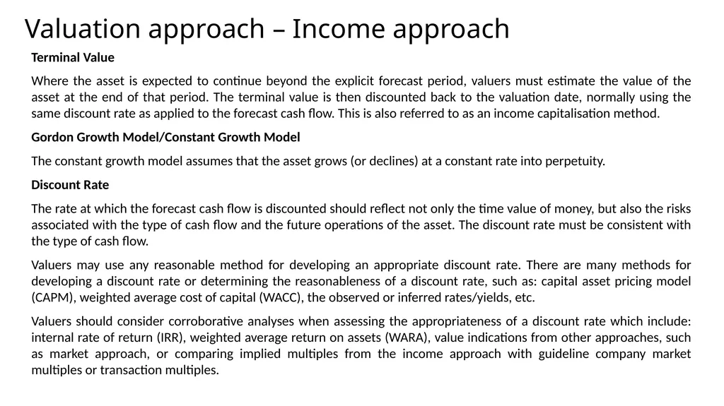 International Valuation Standards: Bangladesh - slide 24 of 28