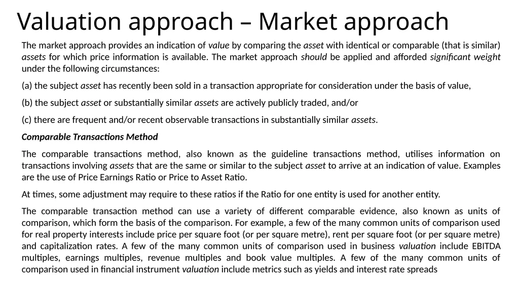 International Valuation Standards: Bangladesh - slide 20 of 28