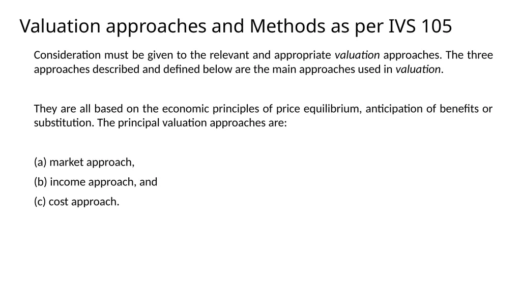 International Valuation Standards: Bangladesh - slide 19 of 28