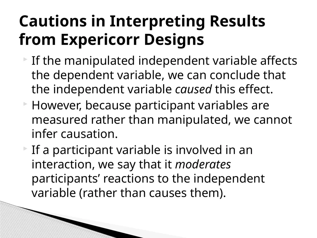 True Experiments: Multifactorial Designs Also - slide 29 of 37