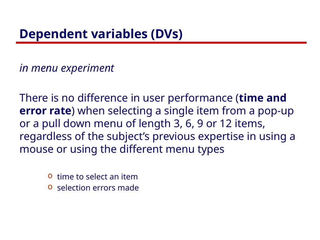 Controlled Experiments Part 1: Introduction - slide 23 of 33