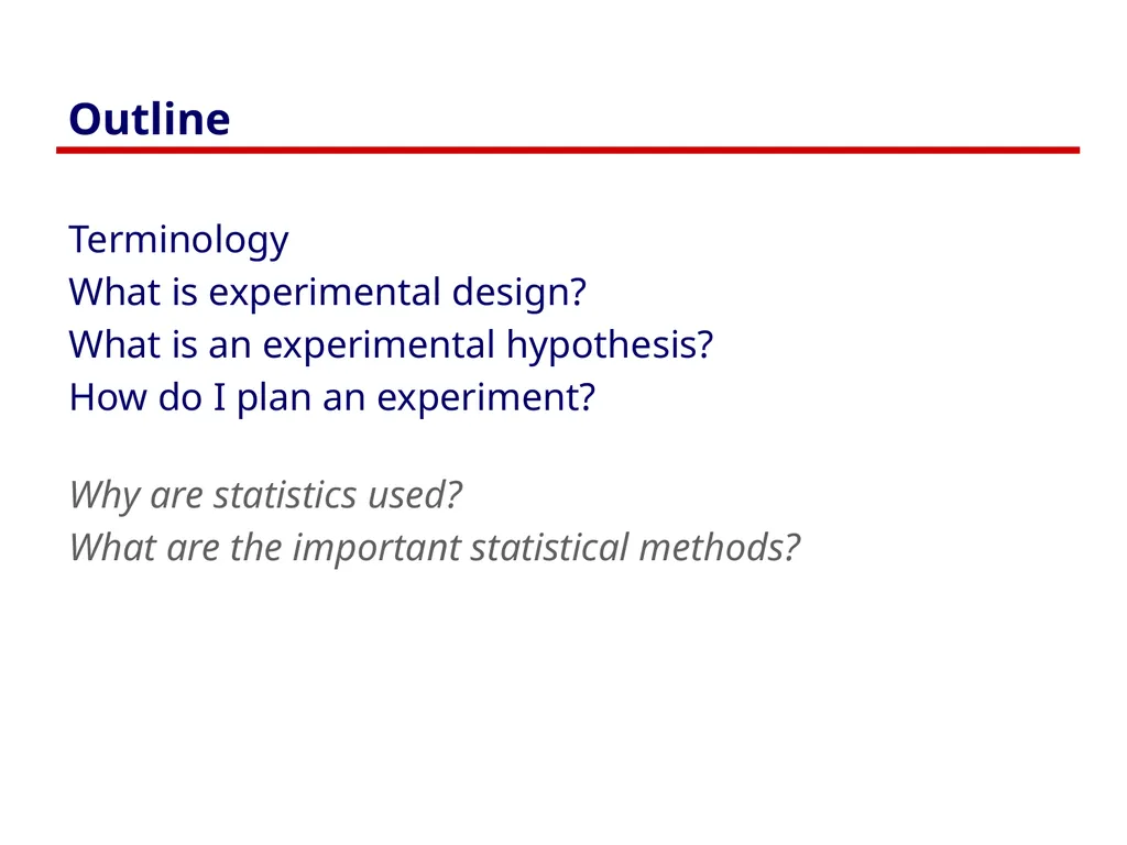 Controlled Experiments Part 1: Introduction - slide 2 of 33