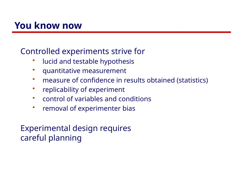 Controlled Experiments Part 1: Introduction - slide 32 of 33