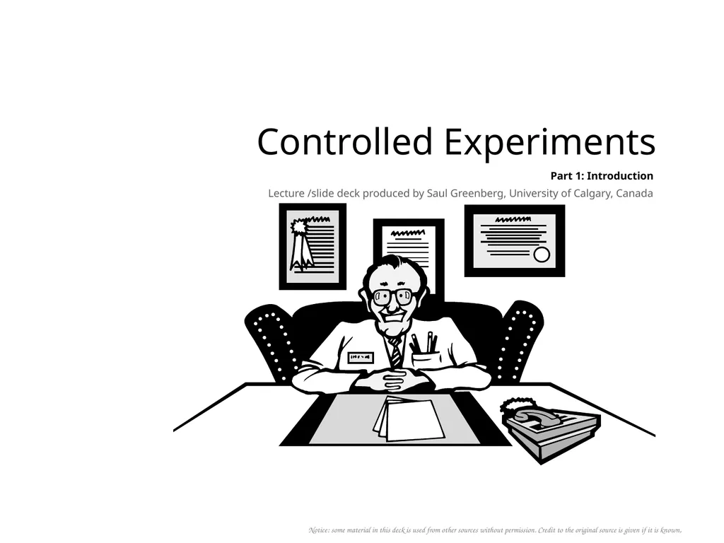 Controlled Experiments Part 1: Introduction