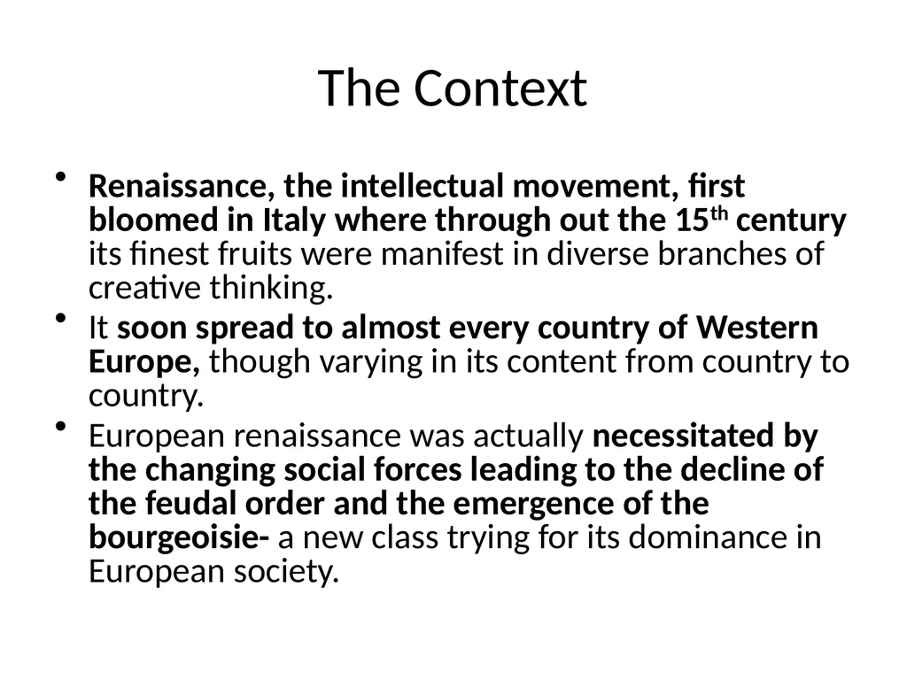 The Context Renaissance, the intellectual - slide 1 of 19