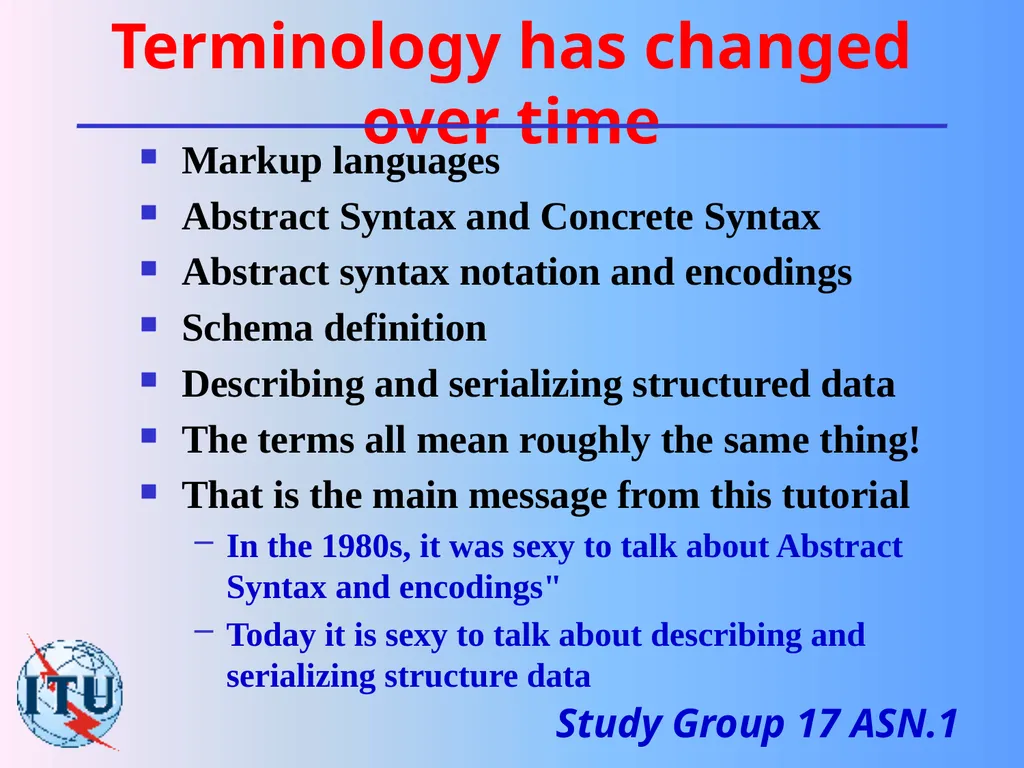 Describing and serializing structured data – A - slide 2 of 19
