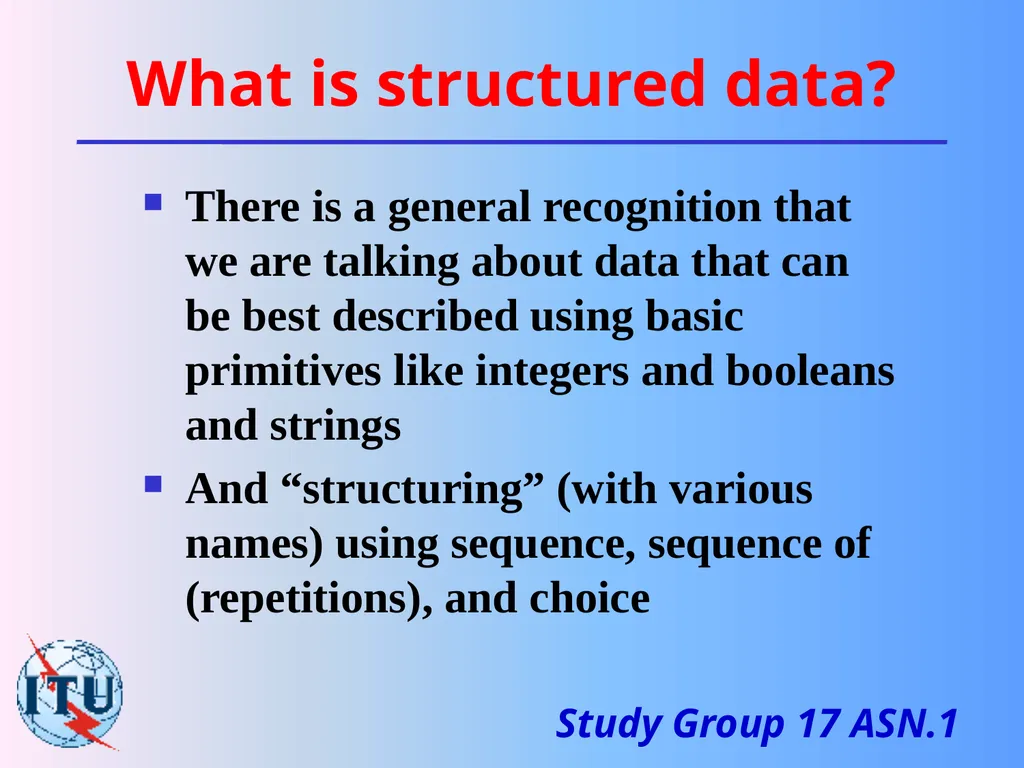 Describing and serializing structured data – A - slide 3 of 19