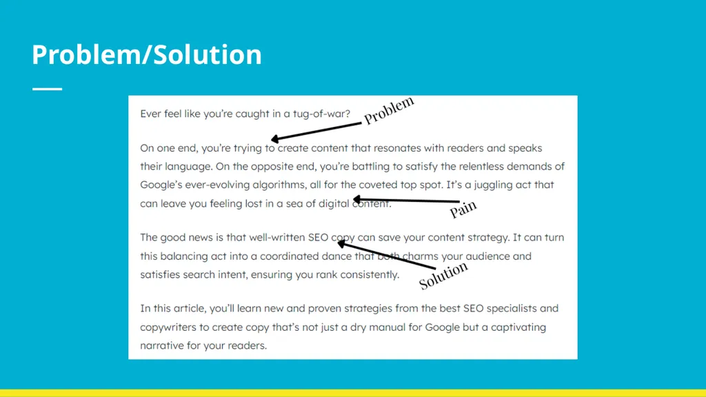Content Writing Content Frameworks Homework H2/H3 - slide 8 of 36